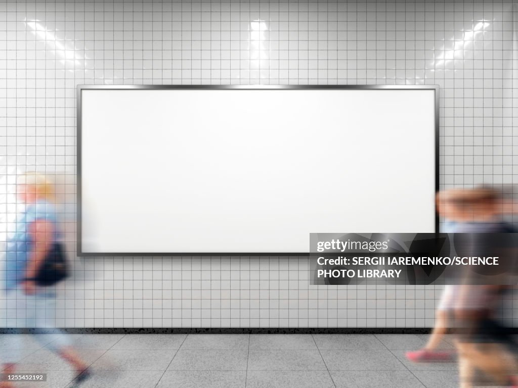 Empty billboard, illustration