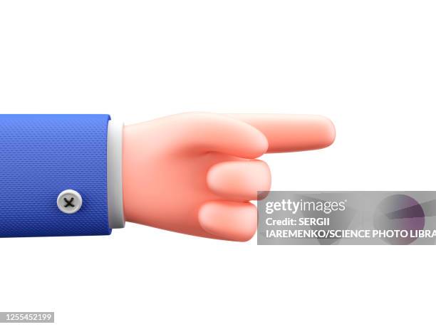 pointing finger, illustration - 3d cursor stock illustrations