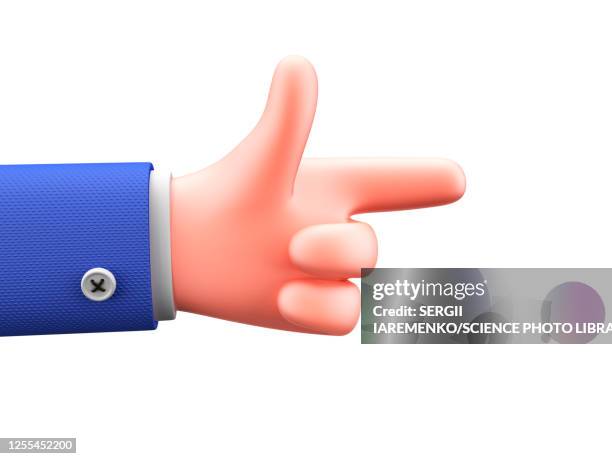 pointing finger, illustration - cartoon arm stock illustrations