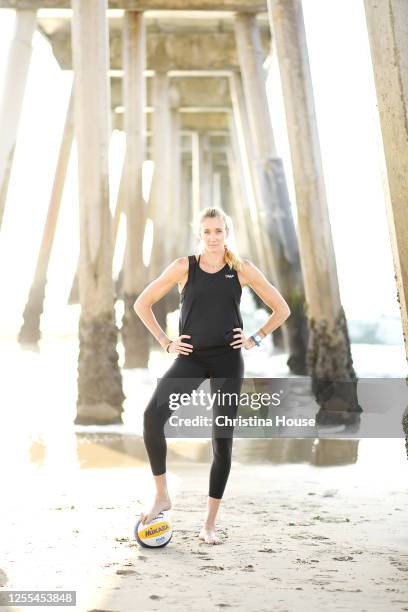 Beach volleyball player Kerri Walsh Jennings is photographed for Los Angeles Times on October 14, 2019 in Los Angeles, California. PUBLISHED IMAGE....