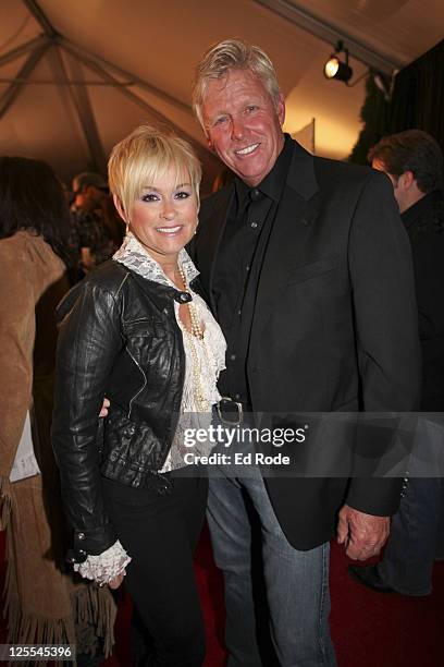 Lorrie Morgan and Randy White attends Tootsie's Orchid Lounge 50th Anniversary Celebration at Ryman Auditorium on November 7, 2010 in Nashville,...