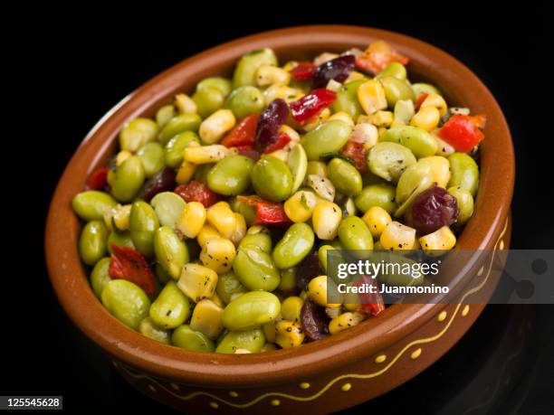 edamame salad - edamame stock pictures, royalty-free photos & images