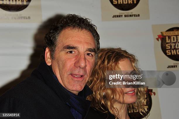 Comedian Michael Richards and Beth Skipp attend the Broadway opening night of "Colin Quinn Long Story Short" at the Helen Hayes Theatre on November...