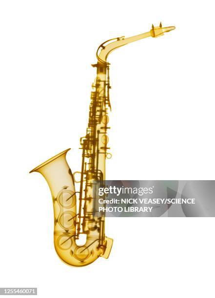 saxophone, x-ray - saxophone stock pictures, royalty-free photos & images