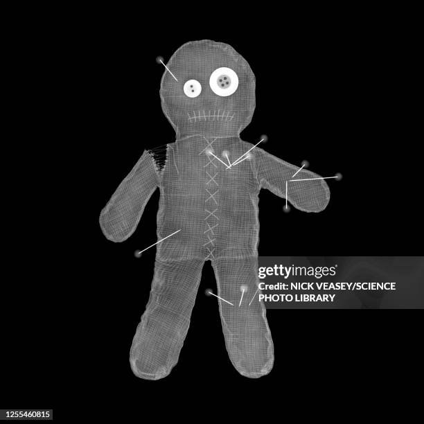 voodoo doll, x-ray - voodoo doll stock pictures, royalty-free photos & images