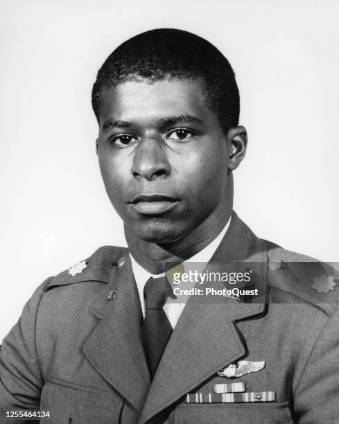 Portrait of US Air Force Major Robert H Lawrence Jr , California, 1967. Lawrence became the first African-American astronaut in June 1967 when he was...