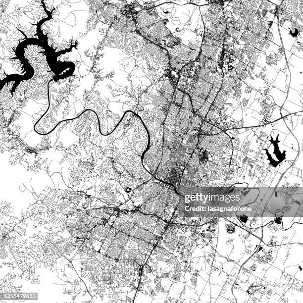 Austin Texas Vector Map High-Res Vector Graphic