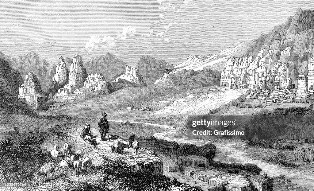 City of Petra Jordania 1876