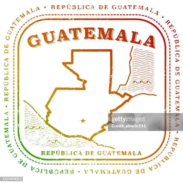 guatemala vintage travel stamp - guatemala city stock illustrations