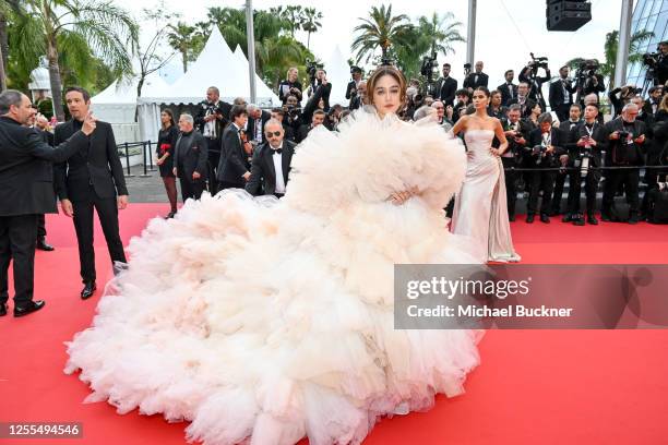 Araya Hargate at the "Monster" Screening & Red Carpet at the 76th Cannes Film Festival held at the Palais des Festivals on May 17, 2023 in Cannes,...