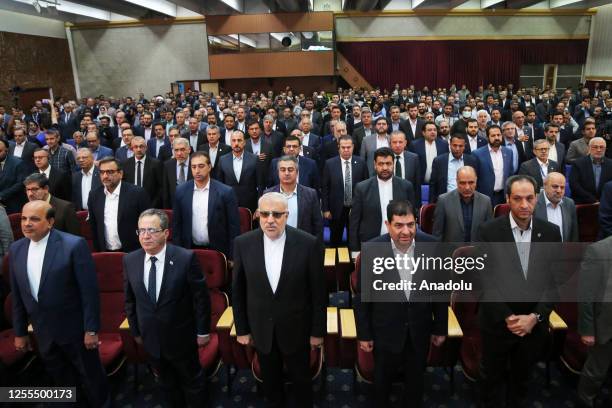 Vice President of Iran Mohammad Mokhber and Petroleum Minister of Iran Javad Owji attend the 27th International Oil, Gas, Refinery and Petrochemical...