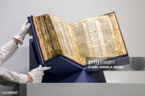 The Codex Sassoon is auctioned at Sotheby's in New York City on May 17, 2023. According to Sotheby's the Codex Sassoon is the earliest and most...