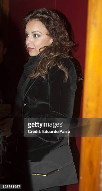 Chenoa attends Los Miserables premiere photocall at Lope de Vega theatre on November 18, 2010 in Madrid, Spain.