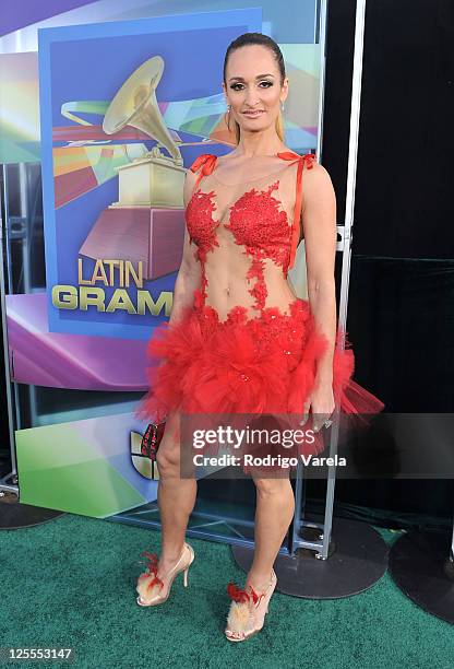 Singer D'Manti arrives at the 11th Annual Latin GRAMMY Awards held at the Mandalay Bay Events Center on November 11, 2010 in Las Vegas, Nevada.