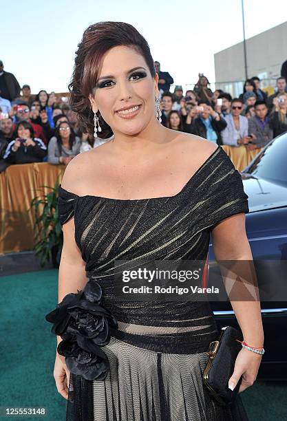 Actress Angelica Vale arrives at the 11th Annual Latin GRAMMY Awards held at the Mandalay Bay Events Center on November 11, 2010 in Las Vegas, Nevada.