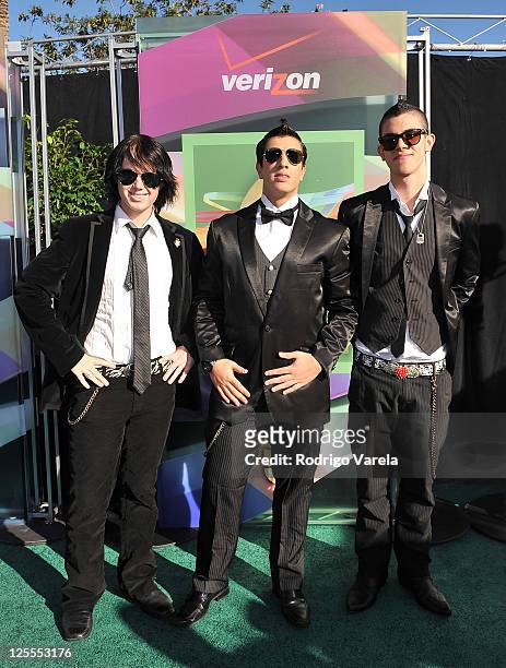 Music group Black Rose Drive arrives at the 11th Annual Latin GRAMMY Awards held at the Mandalay Bay Events Center on November 11, 2010 in Las Vegas,...