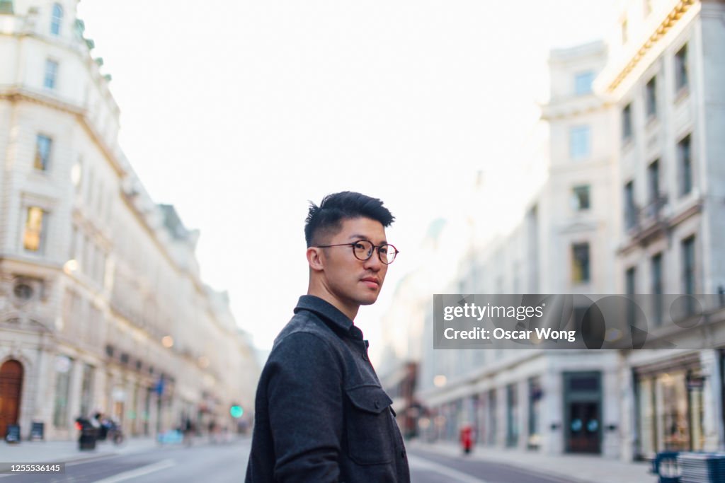 Confident Young Man Discovery The City