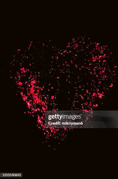 abstract background, heart shape - smoke heart stock-fotos und bilder