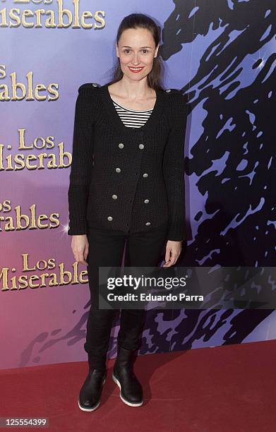 Laura Pamplona attends Los Miserables premiere photocall at Lope de Vega theatre on November 18, 2010 in Madrid, Spain.