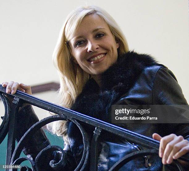 Actress Cayetana Guillen Cuervo attends a portrait session before Los Miserables photocall at Marques Viudo de Pontejos street on November 18, 2010...