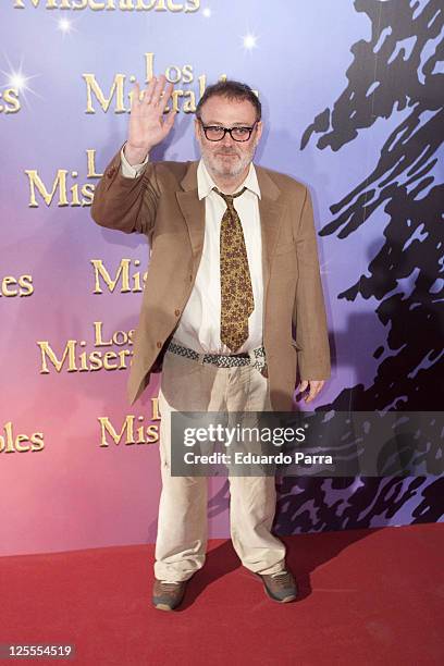 Pablo Carbonell attends Los Miserables premiere photocall at Lope de Vega theatre on November 18, 2010 in Madrid, Spain.