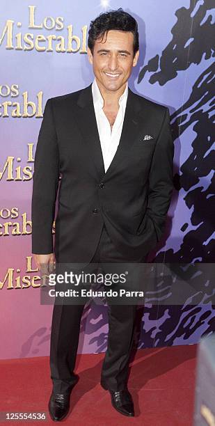 Carlos Marin attends Los Miserables premiere photocall at Lope de Vega theatre on November 18, 2010 in Madrid, Spain.