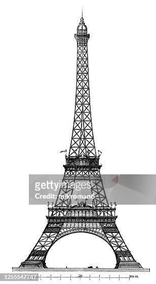 190 Drawing Of Eiffel Tower Photos and Premium High Res Pictures - Getty  Images