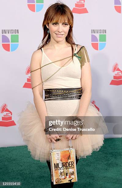 Maria Barracuda arrives at the 11th Annual Latin GRAMMY Awards held at the Mandalay Bay Events Center on November 11, 2010 in Las Vegas, Nevada.