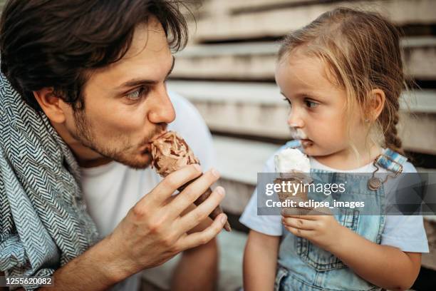 it's sweet like you are - girl eating messy ice cream cone stock pictures, royalty-free photos & images