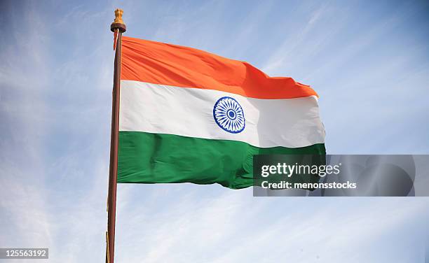 indian flag - india flag stock pictures, royalty-free photos & images