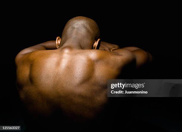 resting in the dark - human skin back stock pictures, royalty-free photos & images
