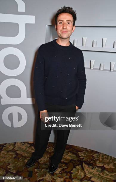 Nick Grimshaw attends the Rhode UK launch party with Hailey Bieber at Chiltern Firehouse on May 17, 2023 in London, England.