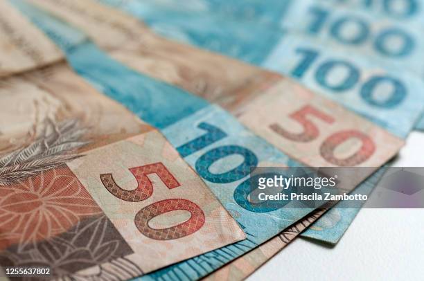 brazilian money - dinheiro real - fotografias e filmes do acervo