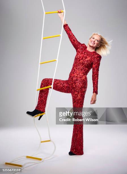 Tv presenter Anneka Rice is photographed for the Times magazine on March 23, 2022 in London, England.