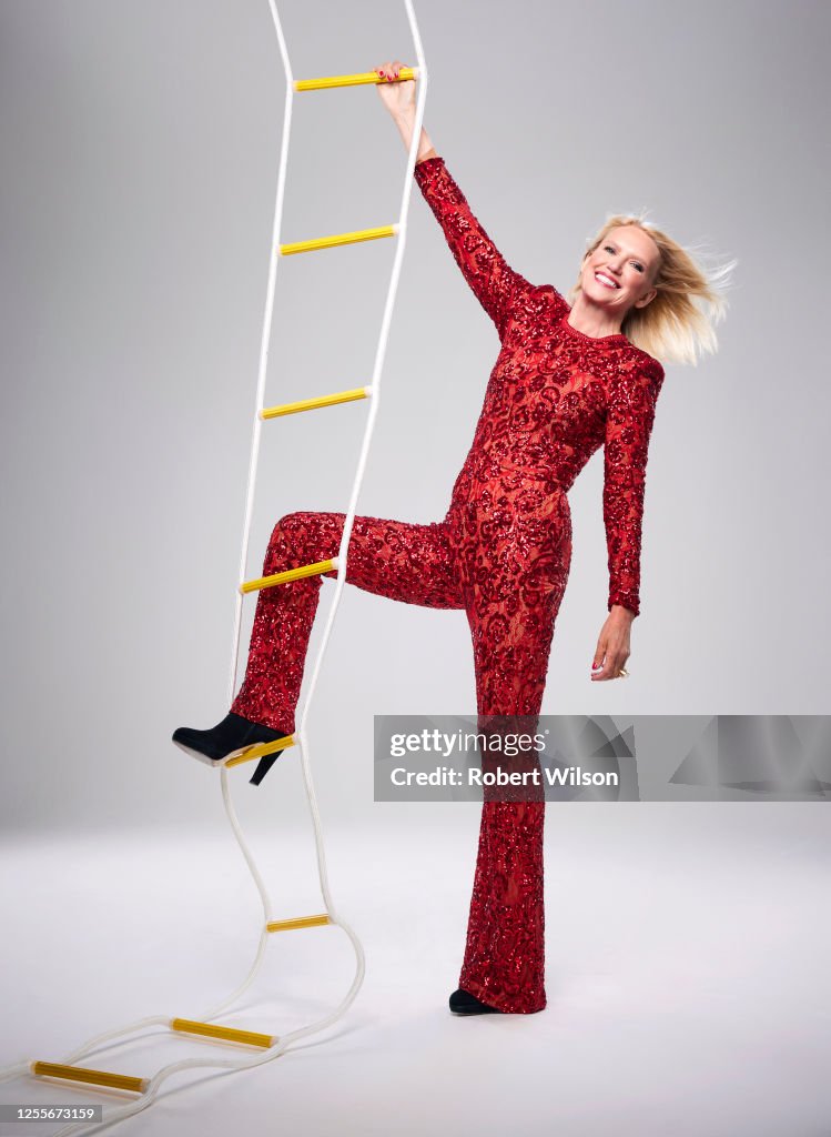 Anneka Rice Declan Rice Tv presenter Anneka Rice is photographed for the Times magazine on ...
