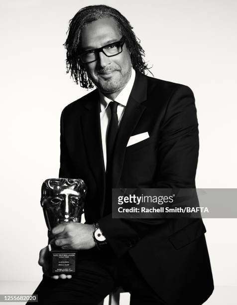 Historian and tv presenter David Olusoga is photographed at BAFTA's television awards with P&O Cruises on May 14, 2023 in London, England.