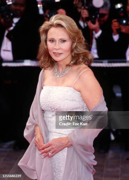 Faye Dunaway attends the 52th Cannes Film Festival on May 1999 in Cannes, France.