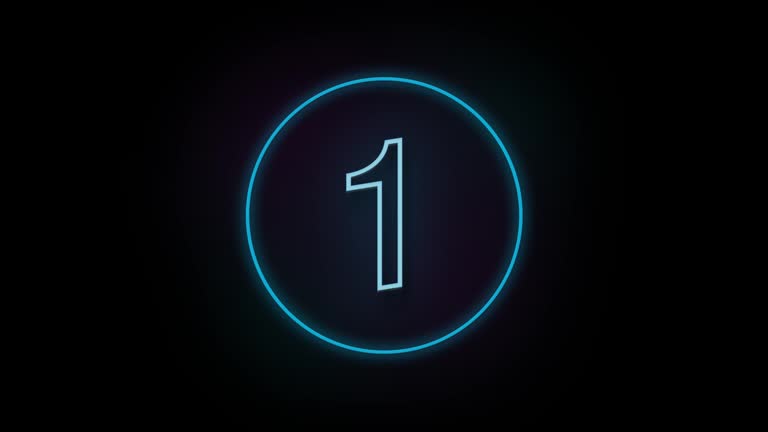 K Number One Neon Cursive Videos and HD Footage - Getty Images