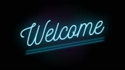 4k Neon Sign Style Flashing Welcome Title Motion Animation Render 4k Fullhd And Hd Video Footage Stock Video High-Res Stock Video Footage - Getty Images 4k Neon Sign Style Flashing Welcome Title Motion Animation Render 4k Fullhd And Hd Video Footage Stock Video High-Res Stock Video Footage - Getty Images