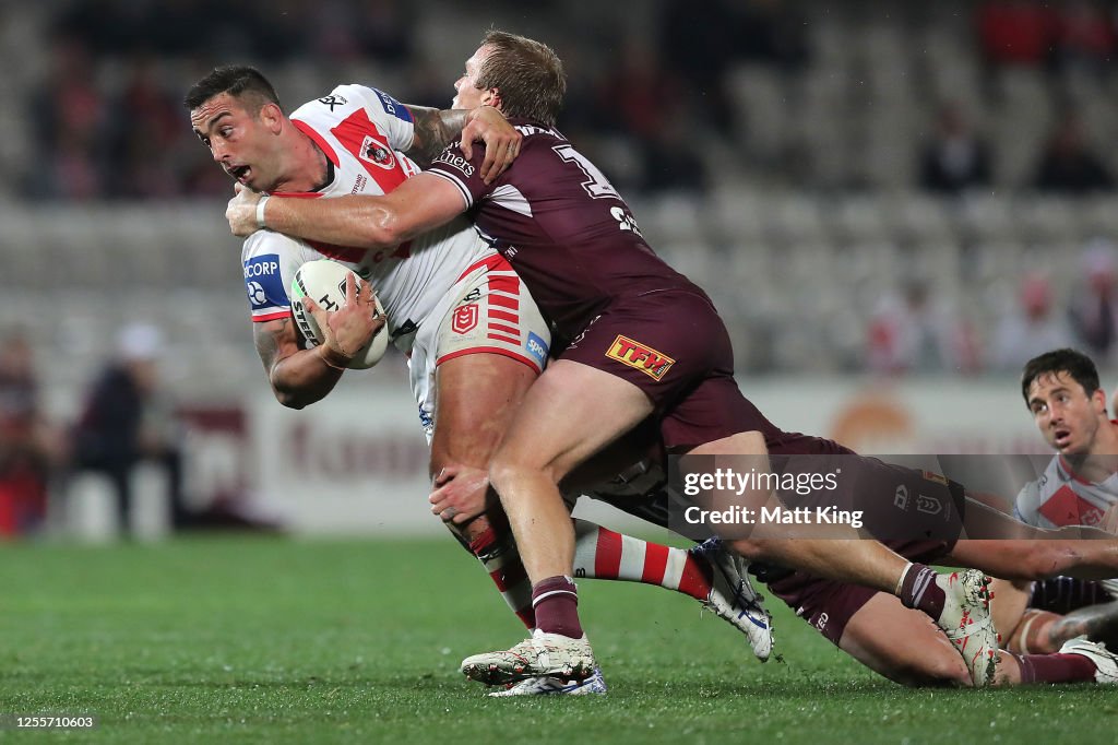 NRL Rd 9 - Dragons v Sea Eagles