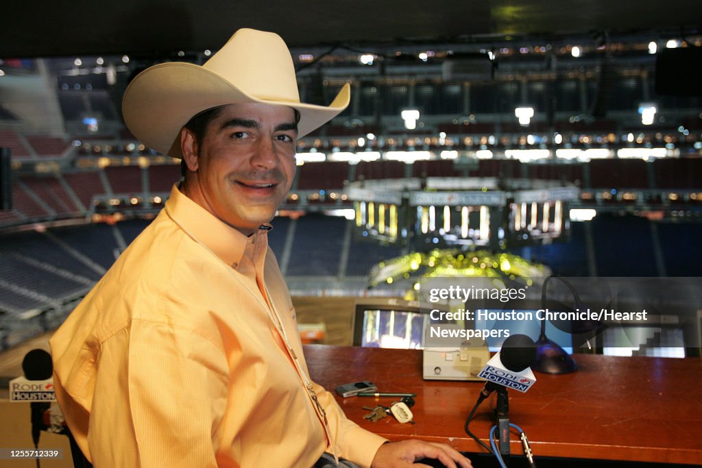 Hg Rodee Houston Livestock Show and Rodeo annoucer Boyd Polhamus in the... News ...