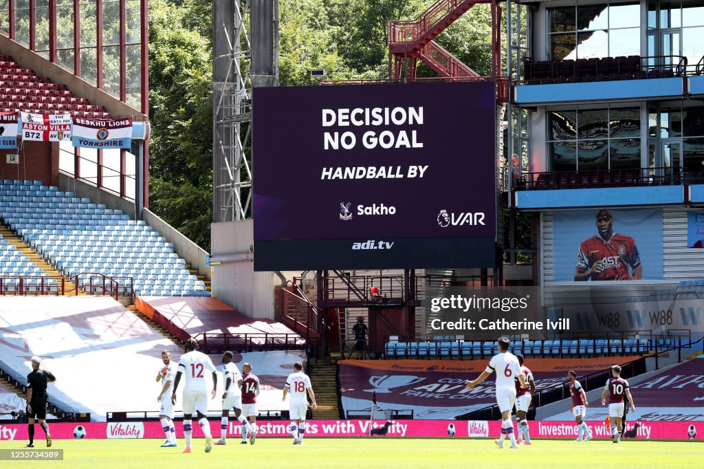 Aston Villa v Crystal Palace - Premier League