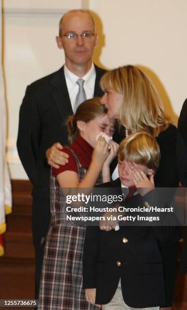 Daniel Richards the son of former Texas Governor Ann Richards stands with his wife Linda his daughter Samantha (SP age unknown and his son Wyatt...