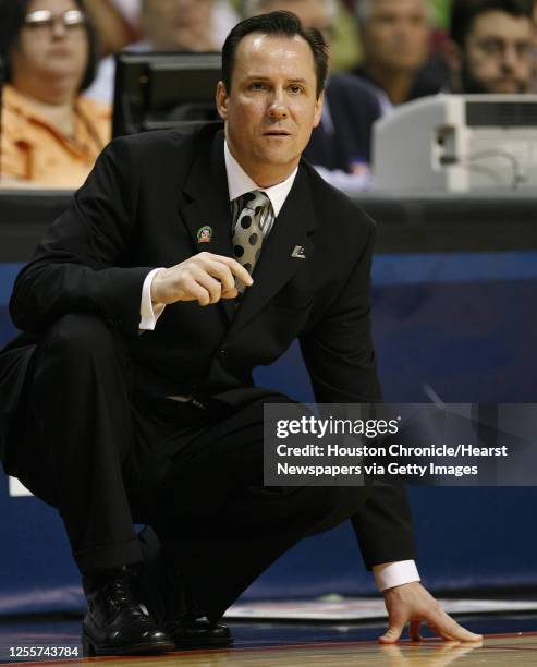 Winthrop's basketball head coach Gregg Marshall during the first half the second round game against Oregon in the 2007 NCCA Division I Men's...