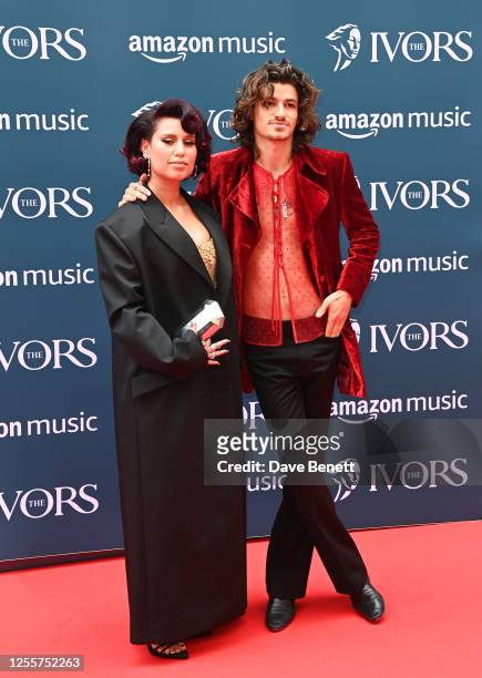 Raye and Mike Sabath attend The Ivors 2023 at The Grosvenor House Hotel on May 18, 2023 in London, England.