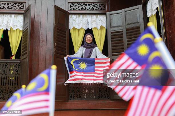celebrazione della festa nazionale della malesia e della festa della malesia - malaysia independence day foto e immagini stock