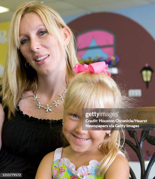 Six-year Rylie Ferguson who was diagnosed with ADHD photographed at Silly Town with her mother Kim Ferguson Tuesday, July 15 in Rosenberg.