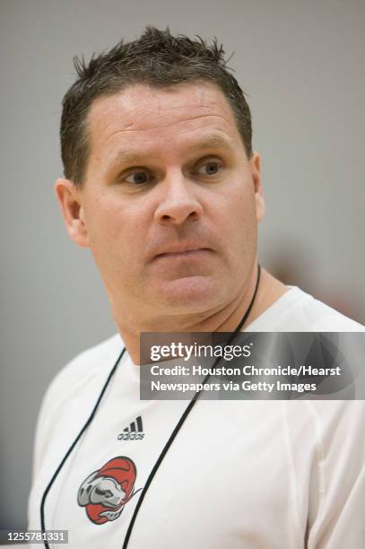 Head coach Clay Moser during tryouts for the Rio Grande Valley Vipers NBA D-League tryouts at Memorial Herman Wellness Center Saturday, Sept. 27 in...
