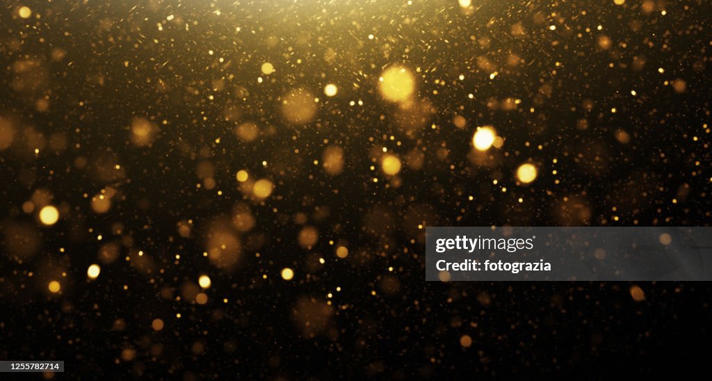 Golden Glittering Background