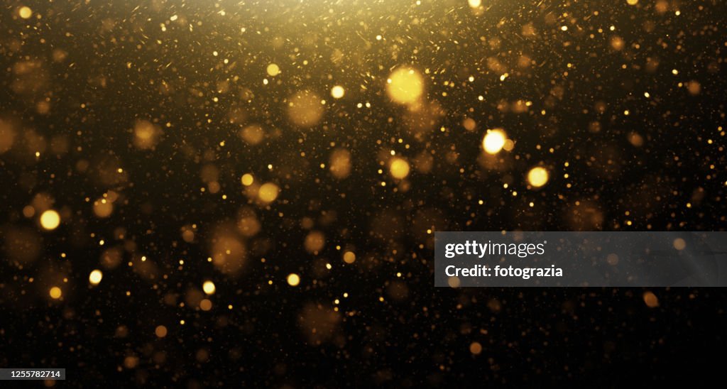 Golden Glittering Background